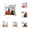 Halloween Theme Horror Pumpkin Print Pattern Cushion Cover Home Living Room Sofa Decoration Square Pillow Pillow Cover