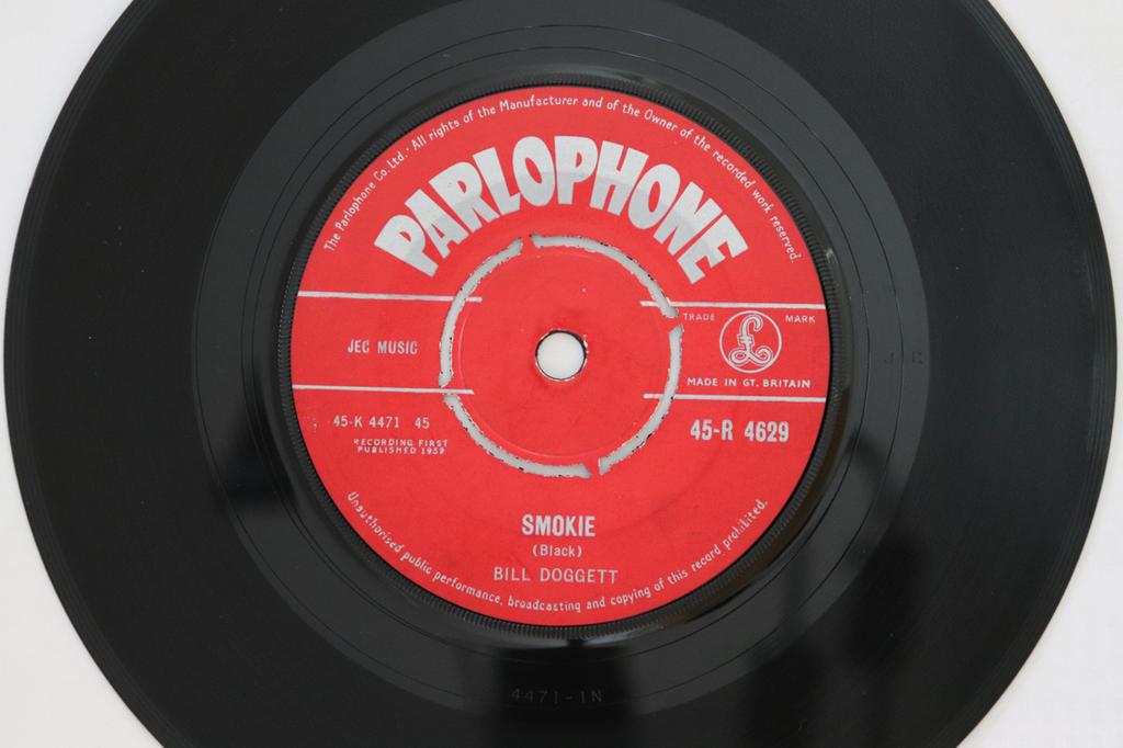 7inch Record BILL DOGGETT - Smokie / Evening Dreams 45R4629 Parlophone 1960 UK Jazz Used
