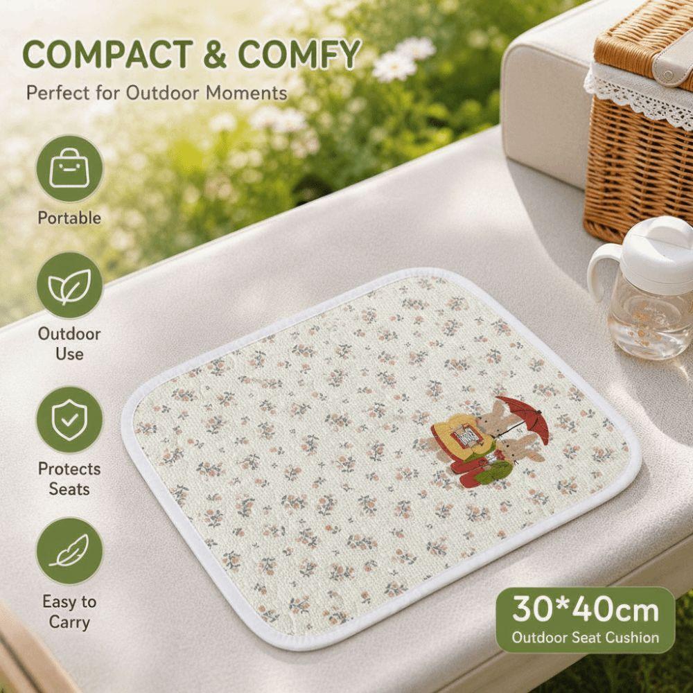Portable Protective Seat Mat Polyester Seating Pad New Travel Seat Cover Subway Commute