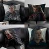 RRhaenys Targaryen Подушка ТВ-сериал Чехол на подушку Наволочка Защита от пылевых клещей Невидимая молния шелковистый плюшевый чехол на подушку