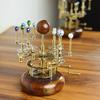 25.4 Cm Luxury Decor Piece for Book Shelves Brass and Steel Orrery A Functional Model of the Solar System with Multi Celestial Bodies