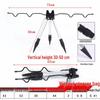 Telescopic Aluminum Surf Rod Holder Tripod for Ground Casting and Raft Fishing