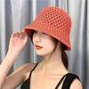 Унисекс Модные Корейские Панамы INS Женские Летние Дышащие Ажурные Вязаные Рыбацкие Шапки Для Улицы Универсальные Панамы