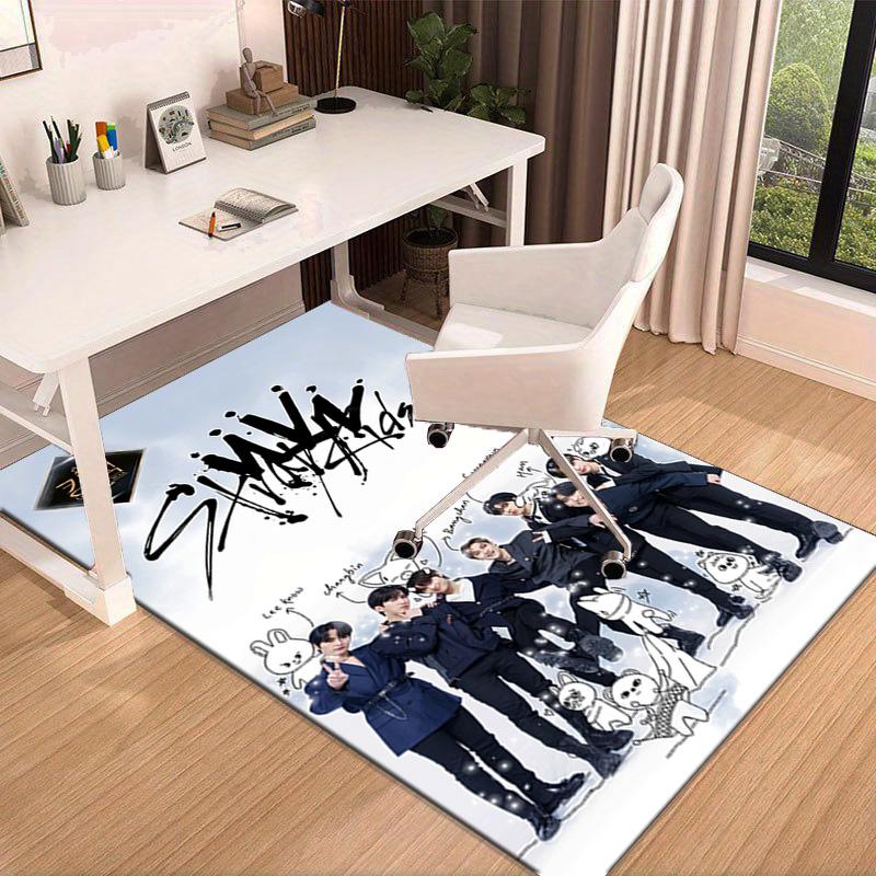 K-pop Group Performance Carpet, Chair Rug,Rug for Office Bedroom living rooms, Doormat decor Fan Gift Christmas Gift
