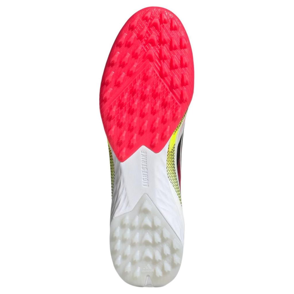 Adidas F50 Pro Comfortable TF (Rubber Studs) PU Non-Slip Durable Soccer Shoes Unisex Soccer Shoes White Red JP7204