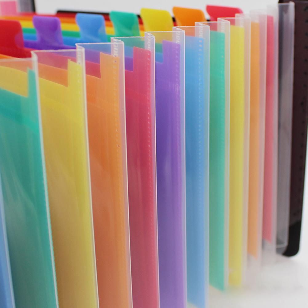 Stationeries Multilayer Colorful A5 Expanding File Receipt Folder Organizer Pockets Holder