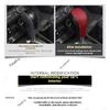 Leather Car Gear Head Shift Knob Cover Fit for Renault Koleos / QM6 Kadjar Captur / Kaptur Megane Gear Shift Collars Accessories