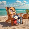 1pc C-Coraline (4) Beach Towel, Comfortable and Thick, and Swimming/Bath/Picnic/Camping Towel, Suitable for Seaside Beaches