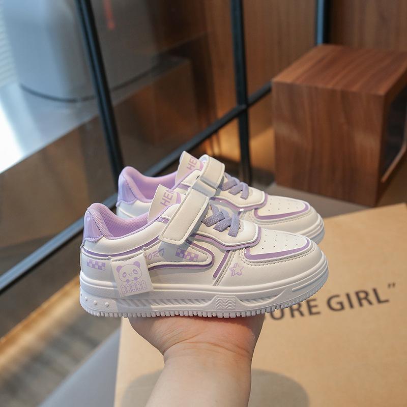 Туфли для девочек 2025 осень новая студенческая версия маленькие белые туфли детские повседневные мягкая подошва высокая ценность школьный сезон обувь