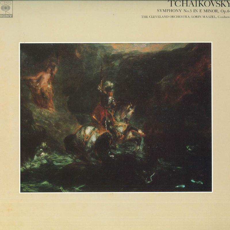 LP Record CLEVELAND ORCHESTRA, LORIN MAAZEL - Tchaikovsky Symphony No.5 In E Mino FCCA566 CBS/SONY Japan Classical Used