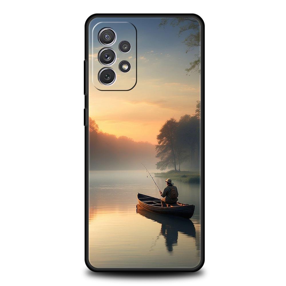 Чехол для телефона Samsung Galaxy A15 A13 A51 A71 A41 A31 A21S A03S A05 A35 A32 A55 A23 A25 A33 A53 A73 5G Чехол Рыбалка Карп Рыба