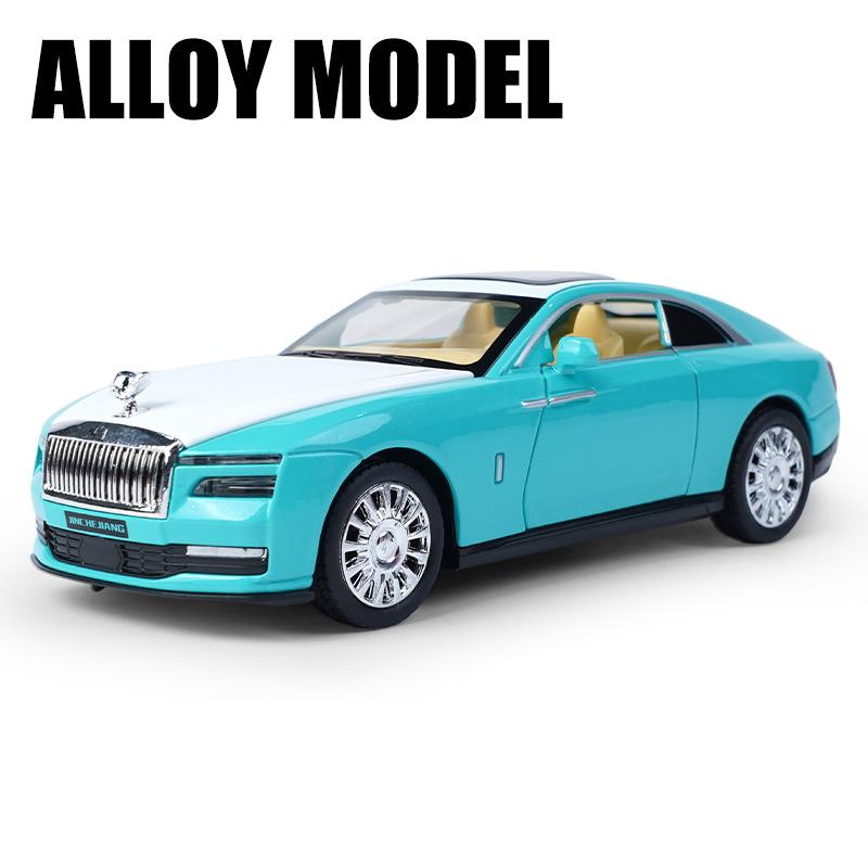 1/32 Rolls-Royce Spectre Автомобиль на новой энергии Сплав Модель роскошного автомобиля Литой и игрушечный автомобиль Металлическая модель автомобиля Симуляция Звук и свет Детский подарок