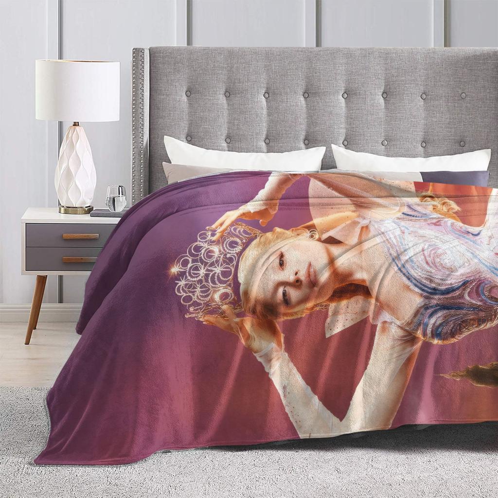 W-Wicked 2 Musical Movie Glinda Elphaba Flannel Blankets Winter Soft Throw Blanket for Students Outdoor Sofa Bed Cover
