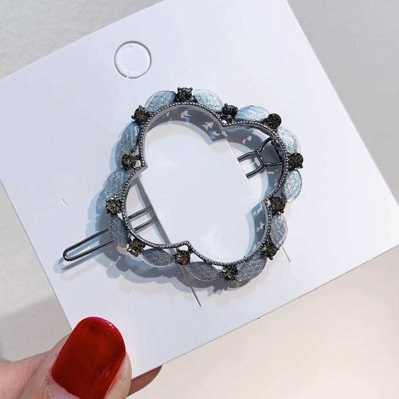 Элегантная заколка для волос из сплава 'Синяя звезда' - Минималистичный роскошный аксессуар