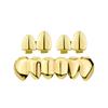Hip Hop Style Teeth Grillz Set Shiny HipHop Grillz Set for Music Lovers Adjustable Teeth Caps Upper Lower