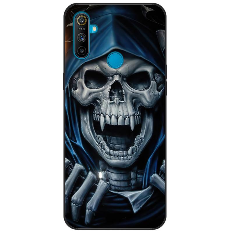 Чехол-бампер для Realme C3, мягкий силикон TPU, задняя крышка с рисунком, для OPPO Realme C3 RMX2020 C 3 RealmeC3, мультяшный чехол для телефона Funda