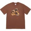 Supreme Щенки Футболка Коричневая