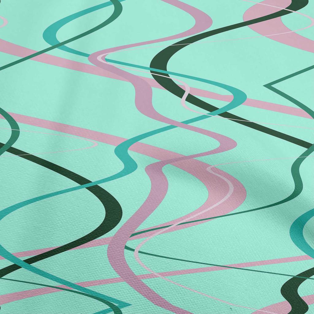 oneOone Cotton Flex Black Fabric Geometric Sewing Craft Projects Fabric Prints By Yard 40 Inch