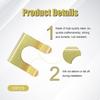 15 Pieces Brake Line Clips Metal Brake Line Retainer U Shaped, Brake Hose Bracket, Parking Brake Cable Clip Replacement Hose Retaining Clip Brake