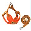Cute Cartoon Bear Pet Harness Leash Set Soft Breathable Vest Chest Strap Walking Rope for Small Medium Dogs Cats Teddy Bichon Daily Outdoor Walking