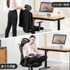 Стол ComHoma Офисный Без сетчатой поясничной поддержки и с регулируемой спинкой 3D Без кармана Вешалка Функция качания до Подъемный Работа из Работы из