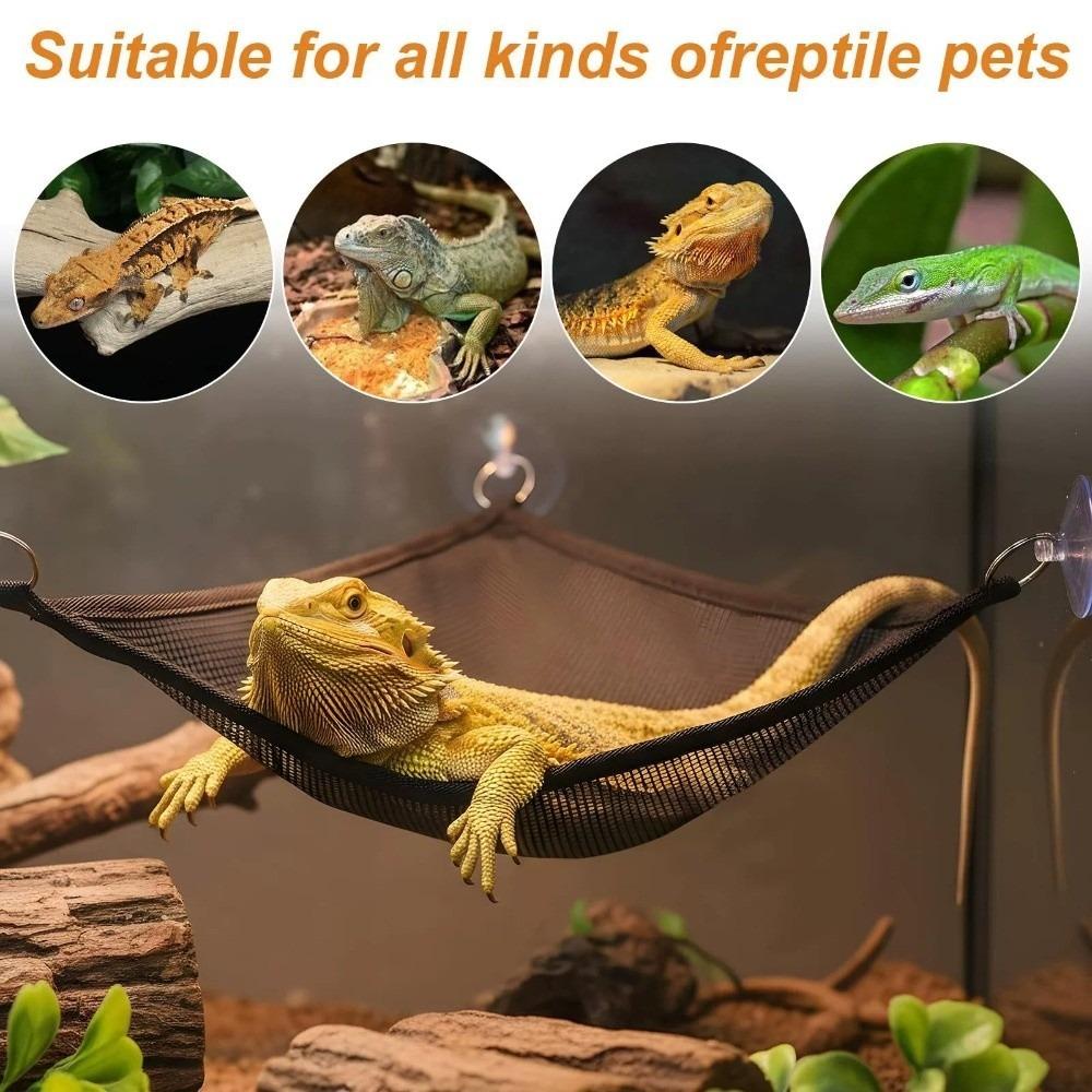 Stability Rings Swing Perch Suction Cup Snake Enrichment Toys Reptile Hammock Spiders