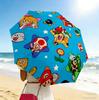 Super Mario Bros 8 Ribs 3Fold Black Glue Uv Protection Umbrella Sun Protection Rainproof Compact Folding Umbrella For Travel Daily Use C92371