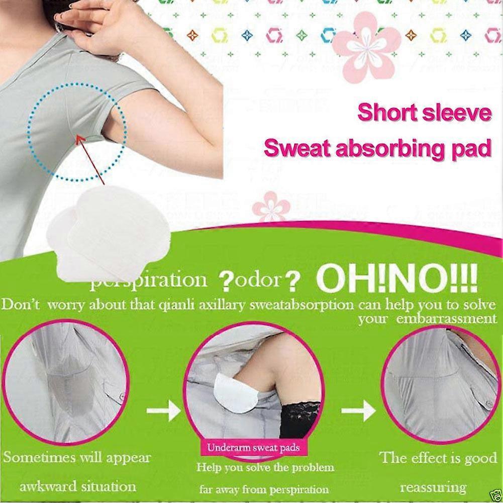 50Pcs Women Men Underarm Anti Perspiration Sweat Absorbing Pad Deodorant Shield