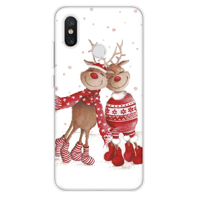Чехол с рождественским оленем для Xiaomi Redmi Note 9 10 Pro 10S 9S 7 8 8T 5 6 7 9C Mi A3 9T 9 SE 10 10T 11 Lite F3 Poco X3 NFC чехол из ТПУ