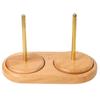 JUSTVEL Yarn Yarn Yarn Holder for Rotating Yarn Holder Storage Rotating Knitting Yarn Rack Single Double Wooden Holder, Stand, [Easy 2-Color Knitting]