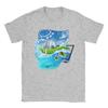 Унисекс Женская Футболка Frutiger Aero World Vaporwave 100% Хлопок Новое Поступление Футболки Одежда Наряды