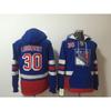 Mens Fleece-Lined Hooded Ice Hockey Sweatshirt With Embroidered Winter Sportswear Team Practice