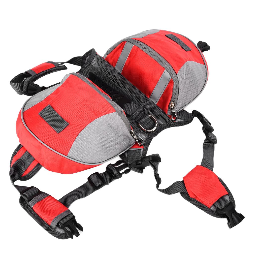 Dog Saddle Bag Adjustable Hound Travel Dog Backpack with Side Pockets for Small Medium Large Dogs