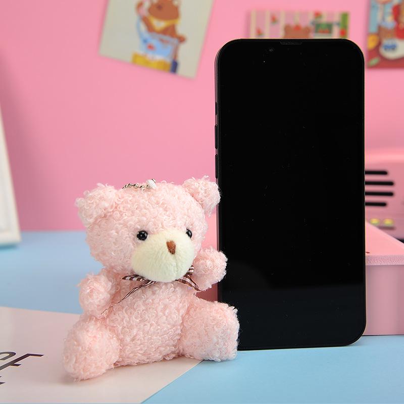 Новый стиль плюшевый брелок-мишка с галстуком-бабочкой - милый аксессуар для сумки