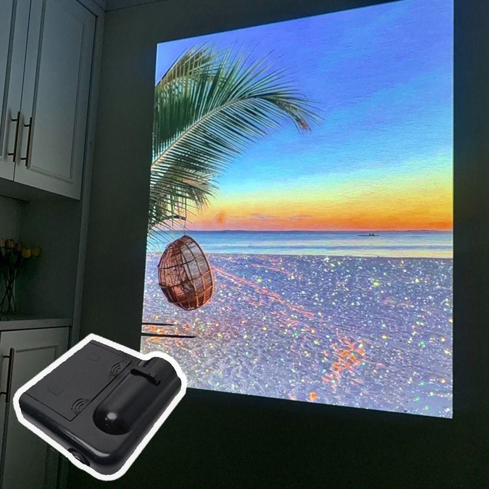 Birthday Gift Landscape Background LED Light Earth Moon Photography Lamp Moon Galaxy Projector