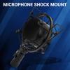 Aluminum Alloy Microphone Shock Mount Holder with Anti-Vibration Pad Inserts, Fits 55-65mm Microphones, Easy Installation In Studio Broadcast Recordin