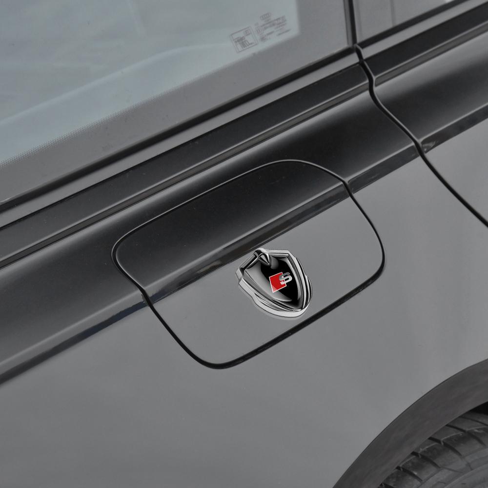 2026 Car 3D Emblem Stickers Fender Rear Trunk Body Badge Decoration Decal For 4HGUE S A8 Q1 Q2 Q3 TT RS Sline Quattro TTRS Accessories