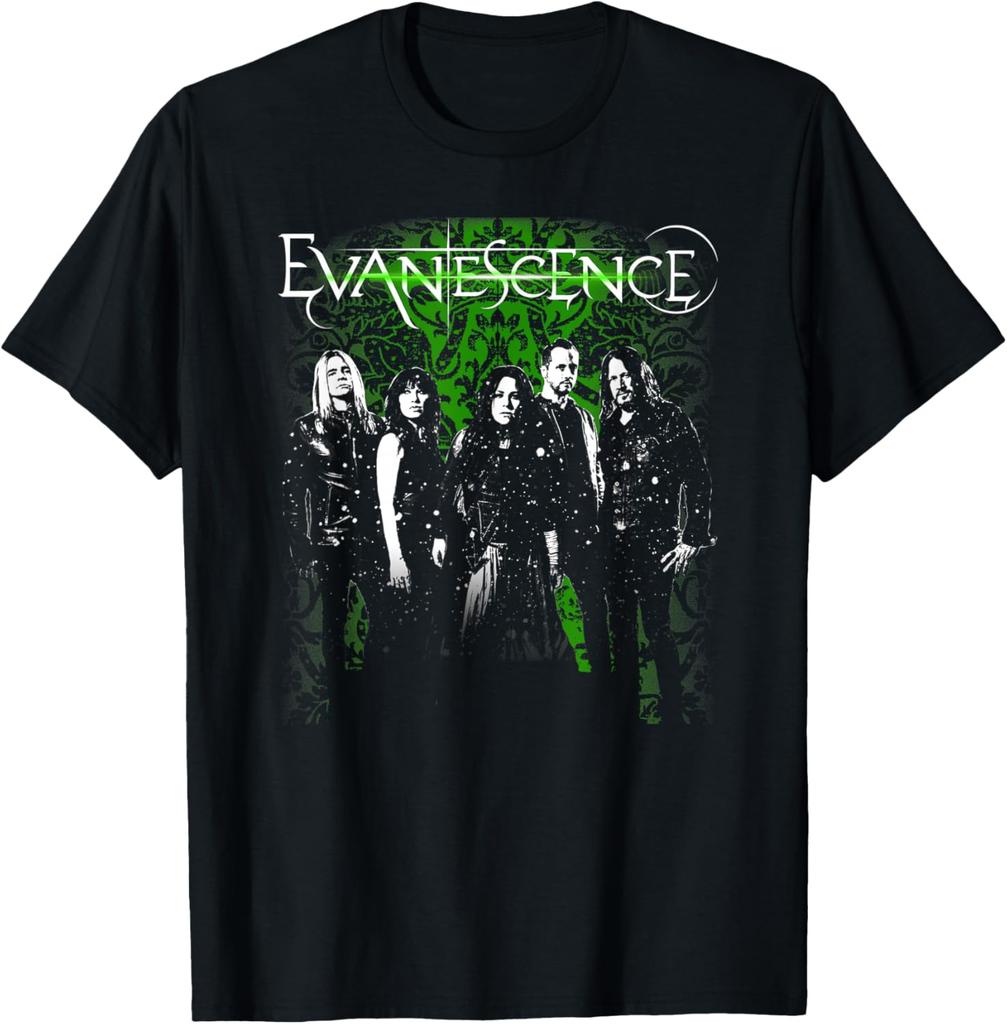 Evanescence Логотип Группы Графика Коробка 2026 Футболка Хлопок Унисекс Женская Футболка Y2k Винтажная Повседневная Летняя Новая Футболка Подарки Для Фанатов