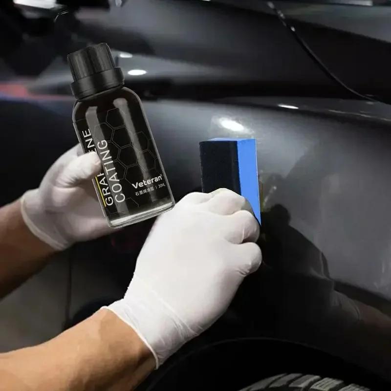 30ML Graphene Ceramic Coating with Sponge Portable Auto Car Protective Graphene Coating Agent for Prevent Scratches Chips