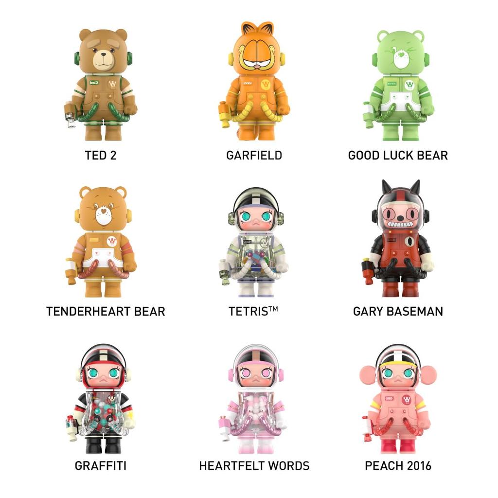 POP MART MEGA SPACE MOLLY Series 3 Box of Pop Mart Gachapon Blind Box Figure Plastic Model Premium Toy PVC Soft Vinyl Original Character Birthday Gift