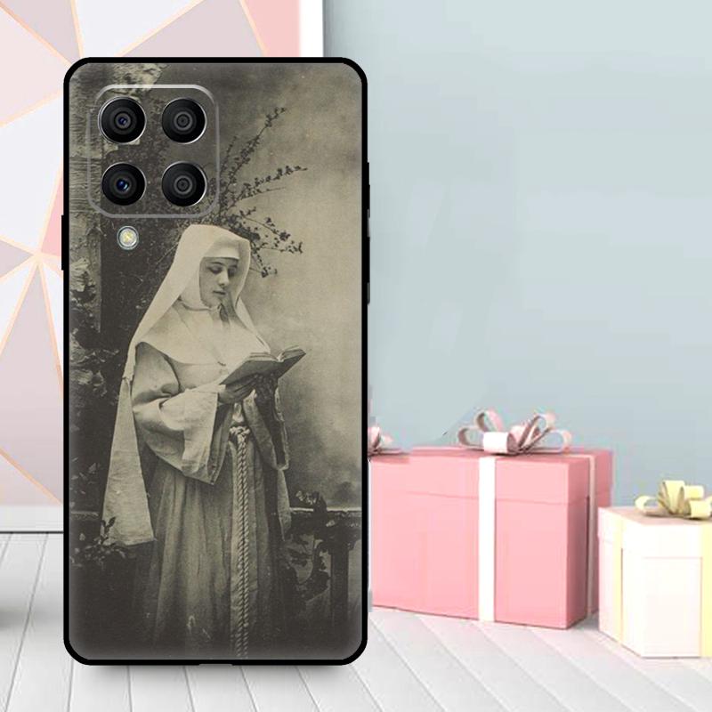 Чехол-поцелуй сестры-монахини для Samsung Galaxy M06 M11 M31 M14 M34 M54 M12 M32 M52 M15 M13 M16 M36 M56 M53 M35 M55