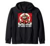 Elbows Up Canada Canadian Counter Tariff Beaver Boxing Zip Hoodie