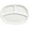 Mino Ware Lunch Plate, Single Plate, Approx. 24 X 18 Cm, Microwave and Dishwasher Safe, White Glaze, 133-81015