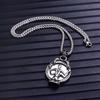 Long Halloween Jewelry Sweater Chain Skull Neck Chain Skull Mirror Pendant Gothic Skeleton Necklace