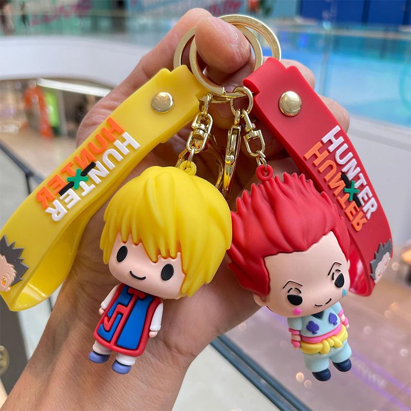 Аниме Охотник X Охотник Фигурка брелок Силиконовый Gon·Freecss Кукла Подвеска Брелок Автомобильный держатель ключей Аксессуары Ювелирные изделия Детская игрушка Подарок