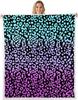 Pink Leopard Print Blanket Animal Pattern Soft Throw Bold Fashion Design Bedroom Decor Wild Style Cozy Home Textile