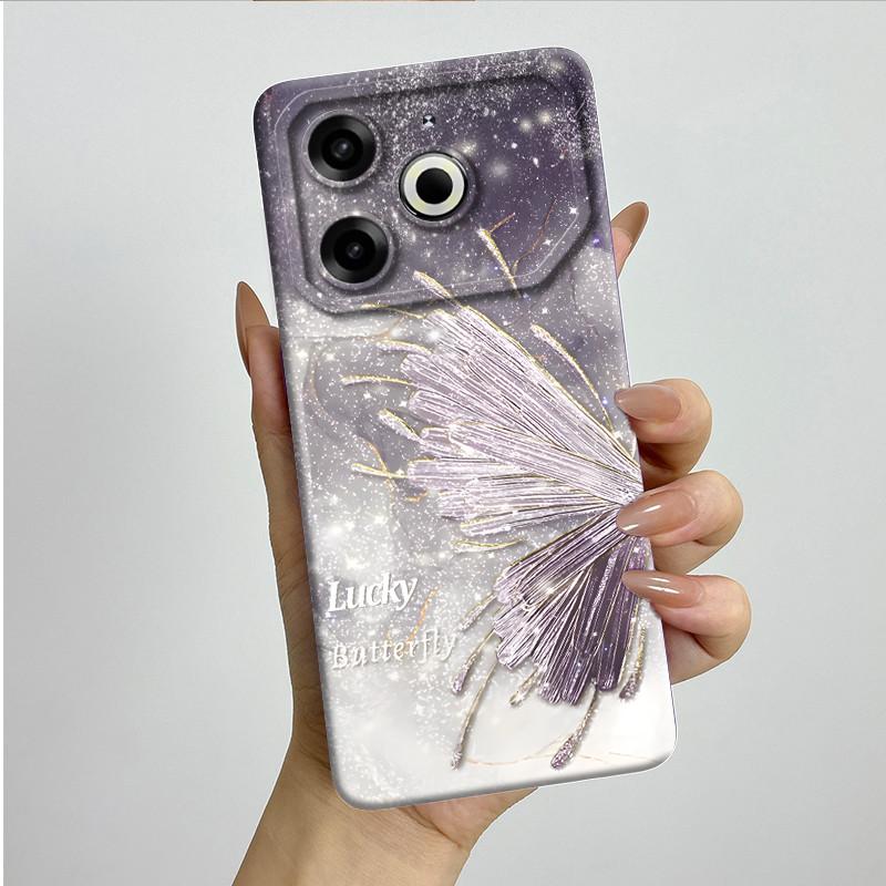 Для Tecno Pova 6 Neo Чехол POVA6NEO Силиконовый ТПУ Мягкий Чехол для Телефона Расписной Печатный Ударопрочный Защитный Задний Чехол