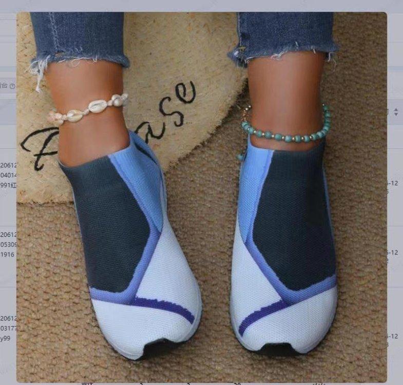 Модные женские кроссовки, повседневная обувь, дышащие сетчатые кроссовки на платформе, женские мягкие повседневные туфли-конфеты, вязаные носки, плоская обувь