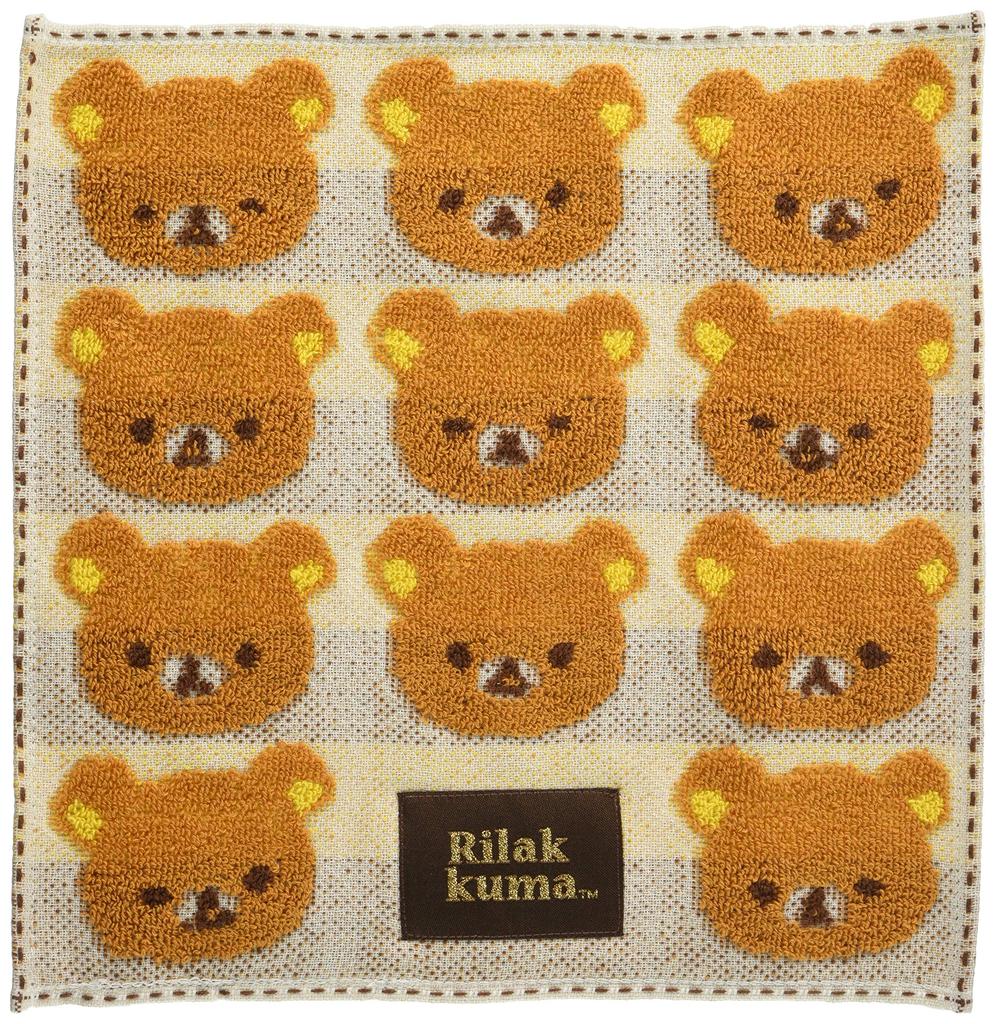Marushin Hand 26 x 26 Rilakkuma 6405012900 Towel, Rilakkuma, cm, Look, 100% Cotton,