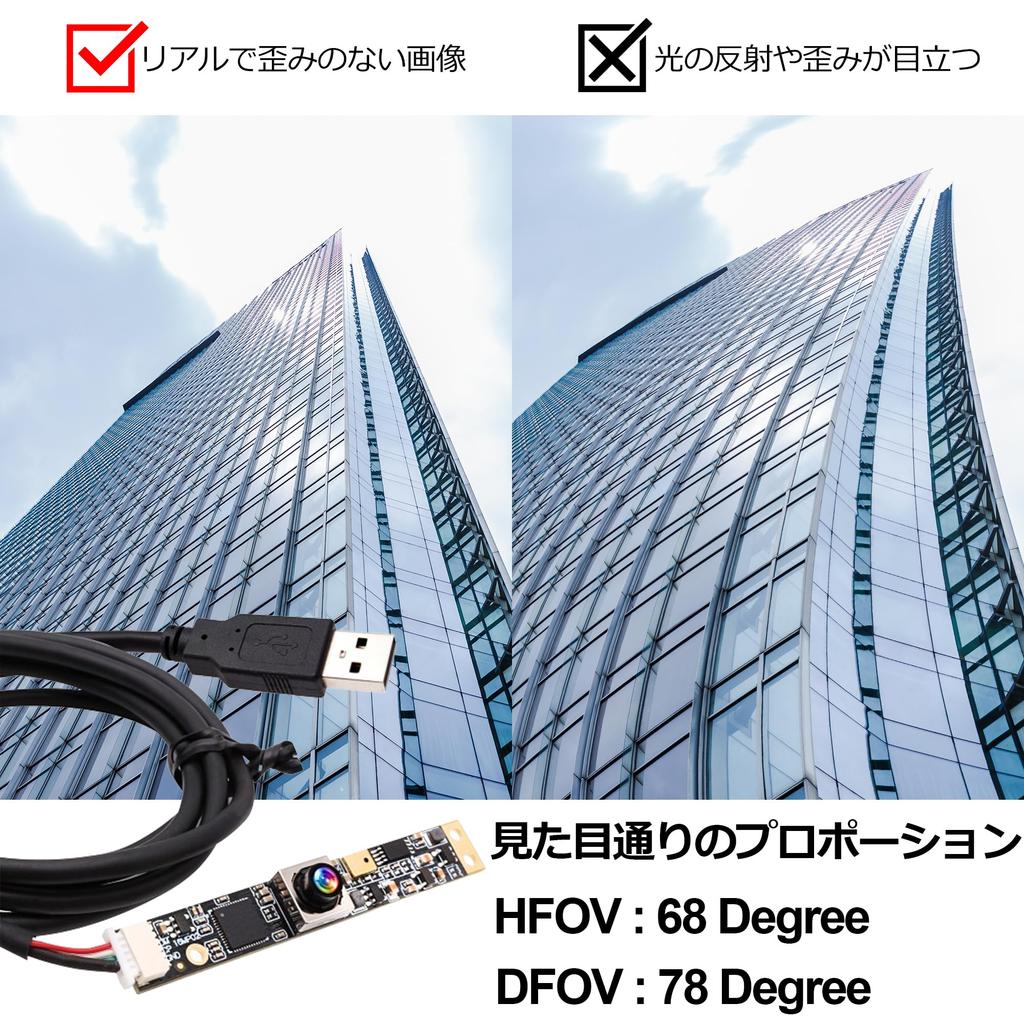 Rabbitroom USB Camera Autofocus Full HD Field of 16 with Zero PC Streaming USB Plug Compatible with Raspberry and More Module, Webcam, 16MP, 68° View,